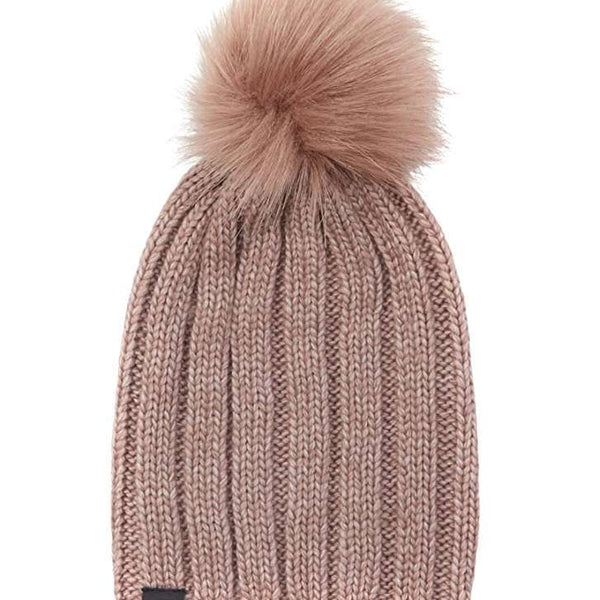 North Face Women's OH-MEGA City Pom Beanie #NF0A55K70TA Twilight Mauve