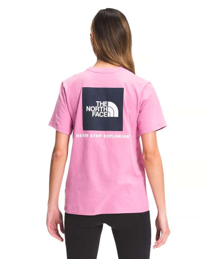 North Face Women’s Short Sleeve BOX NSE Tee #NF0A475ZY9U Sunset Mauve