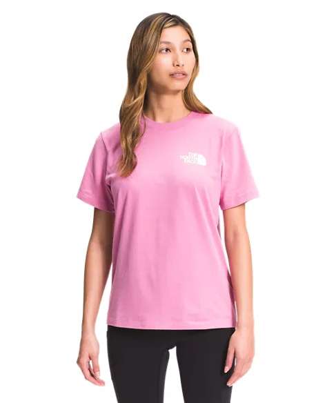 North Face Women’s Short Sleeve BOX NSE Tee #NF0A475ZY9U Sunset Mauve