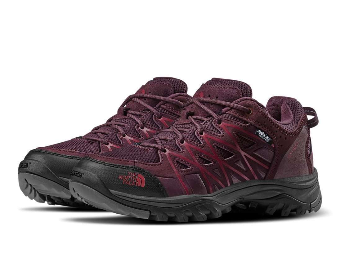 The North Face Women's Storm III Waterproof Hiking Boots  FIG/RUMBA RED
