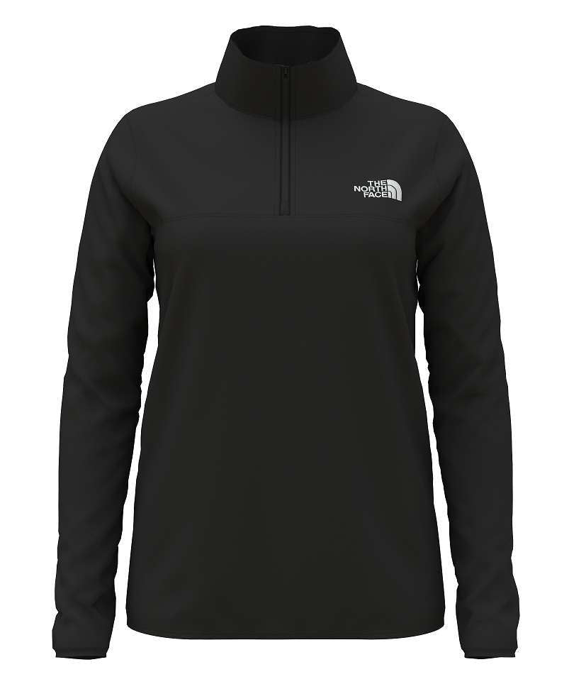 North Face Women's TKA Glacier 1-4 Zip #NF0A48KKJK3 TNF Black