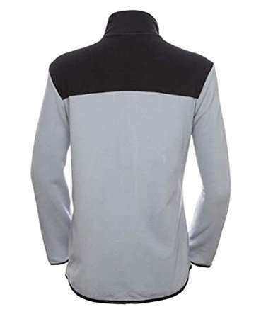 The North Face Women's TKA Glacier Full-Zip Jacket (Mid Grey/TNF Black) NF0A48KJDLL