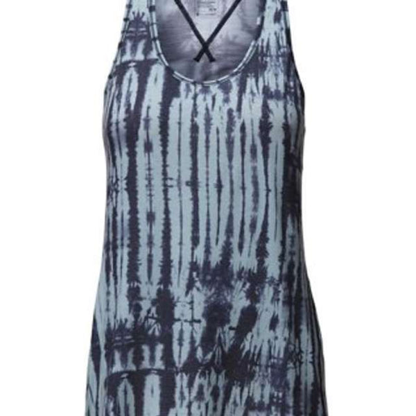The North Face Women's Workout Racerback Tank Urban Navy Shibori Print