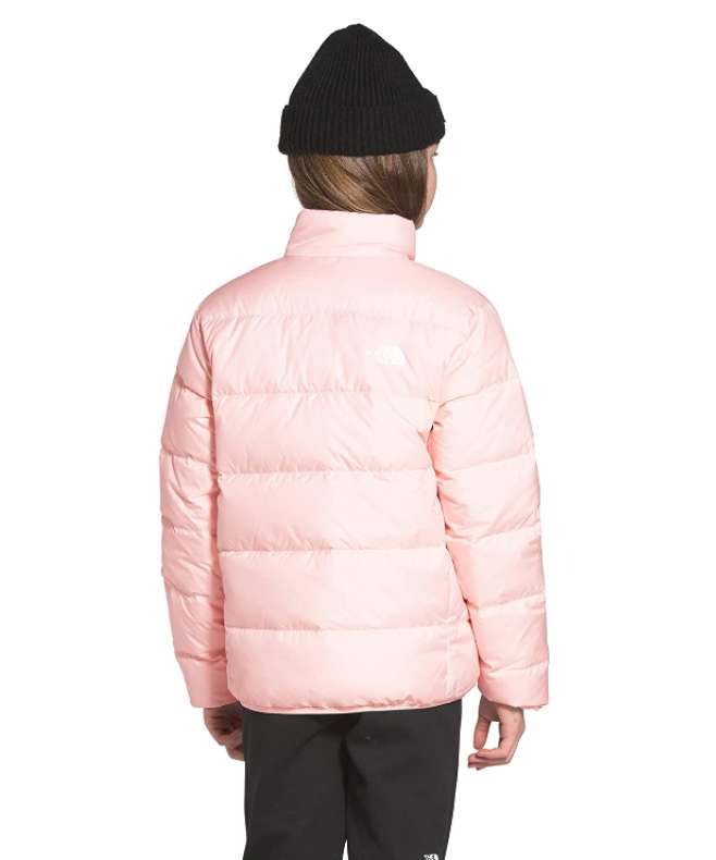 North Face Youth Reversible Andes Insulated Jacket #NF0A4TJF8ED Pink Salt