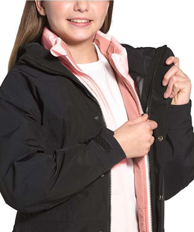 North Face Youth Reversible Andes Insulated Jacket #NF0A4TJF8ED Pink Salt