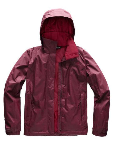 The North Face Women's Resolve 2 Jacket (Fig Brown / Rumba Red)