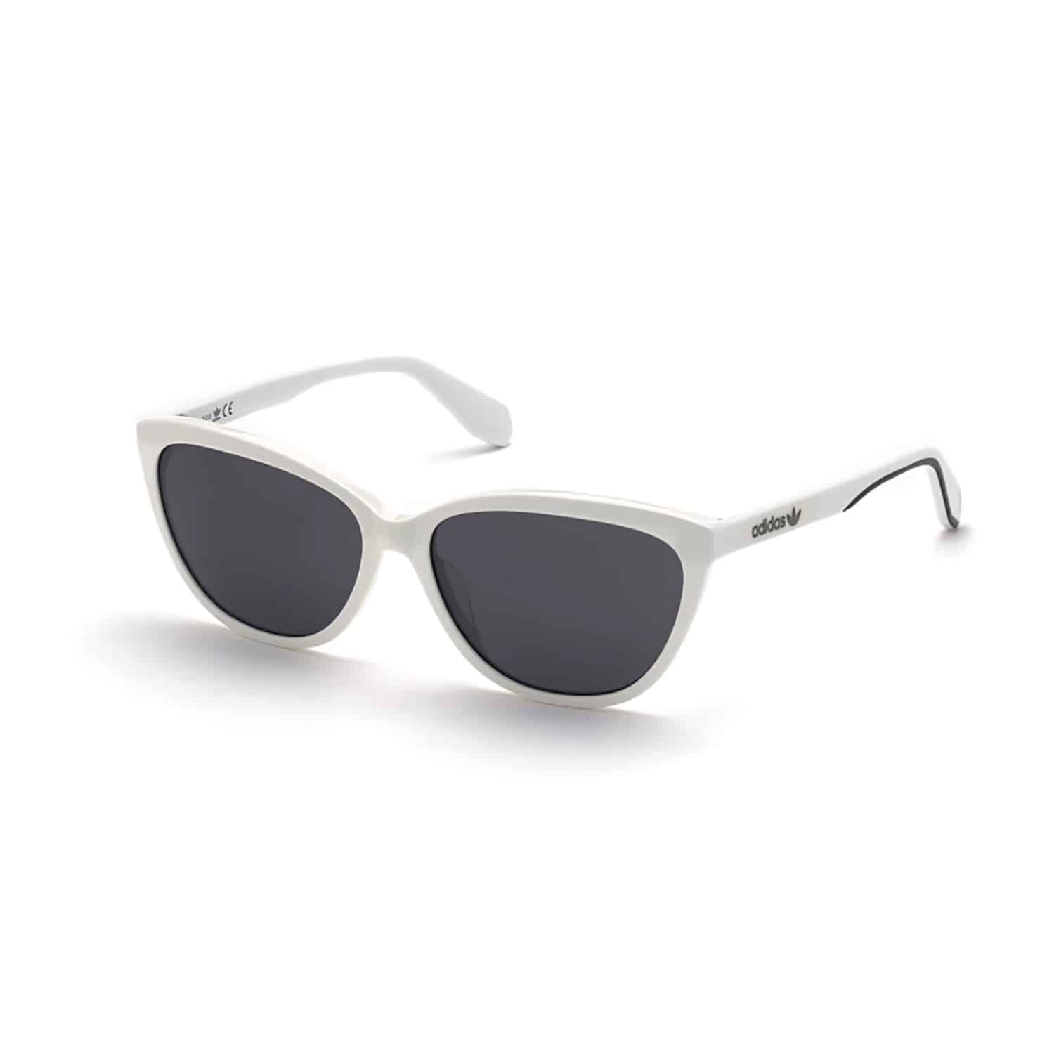 adidas Originals Sunglasses OR0041-21C, White/Mirror Smoke
