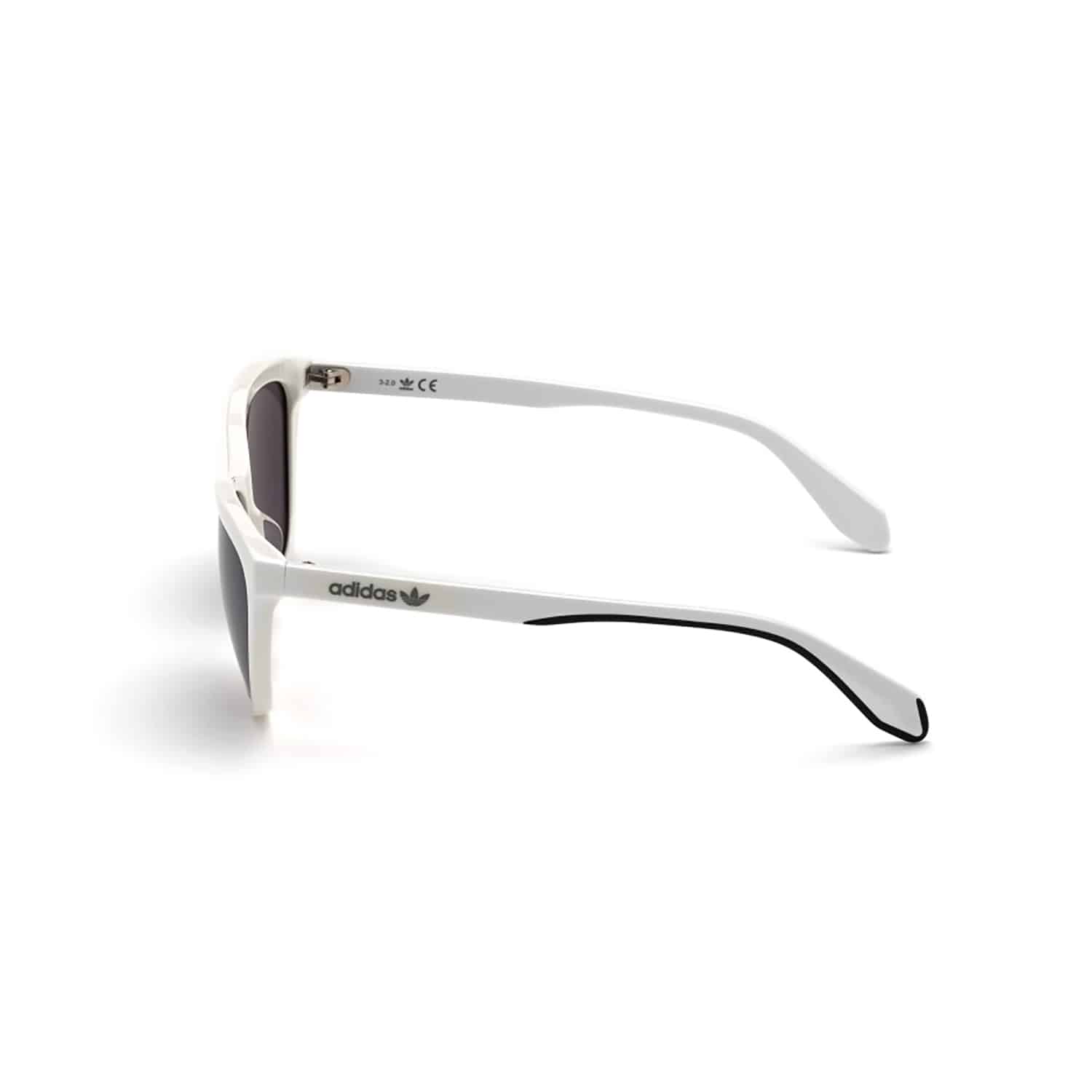 adidas Originals Sunglasses OR0041-21C, White/Mirror Smoke