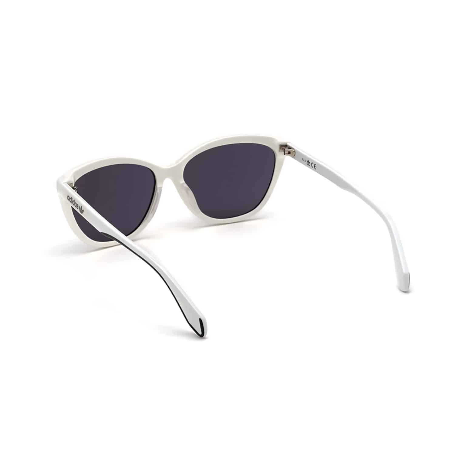 adidas Originals Sunglasses OR0041-21C, White/Mirror Smoke