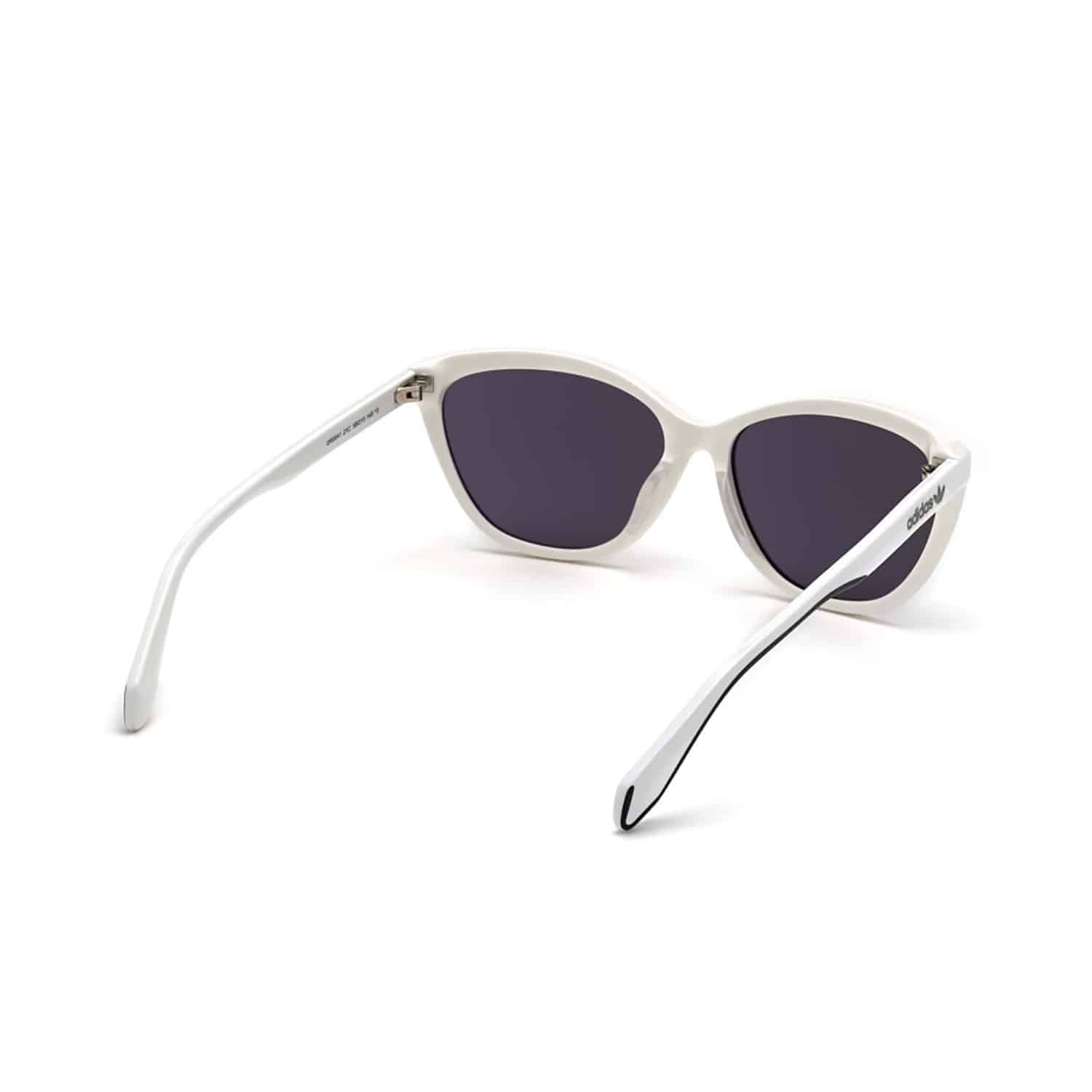 adidas Originals Sunglasses OR0041-21C, White/Mirror Smoke