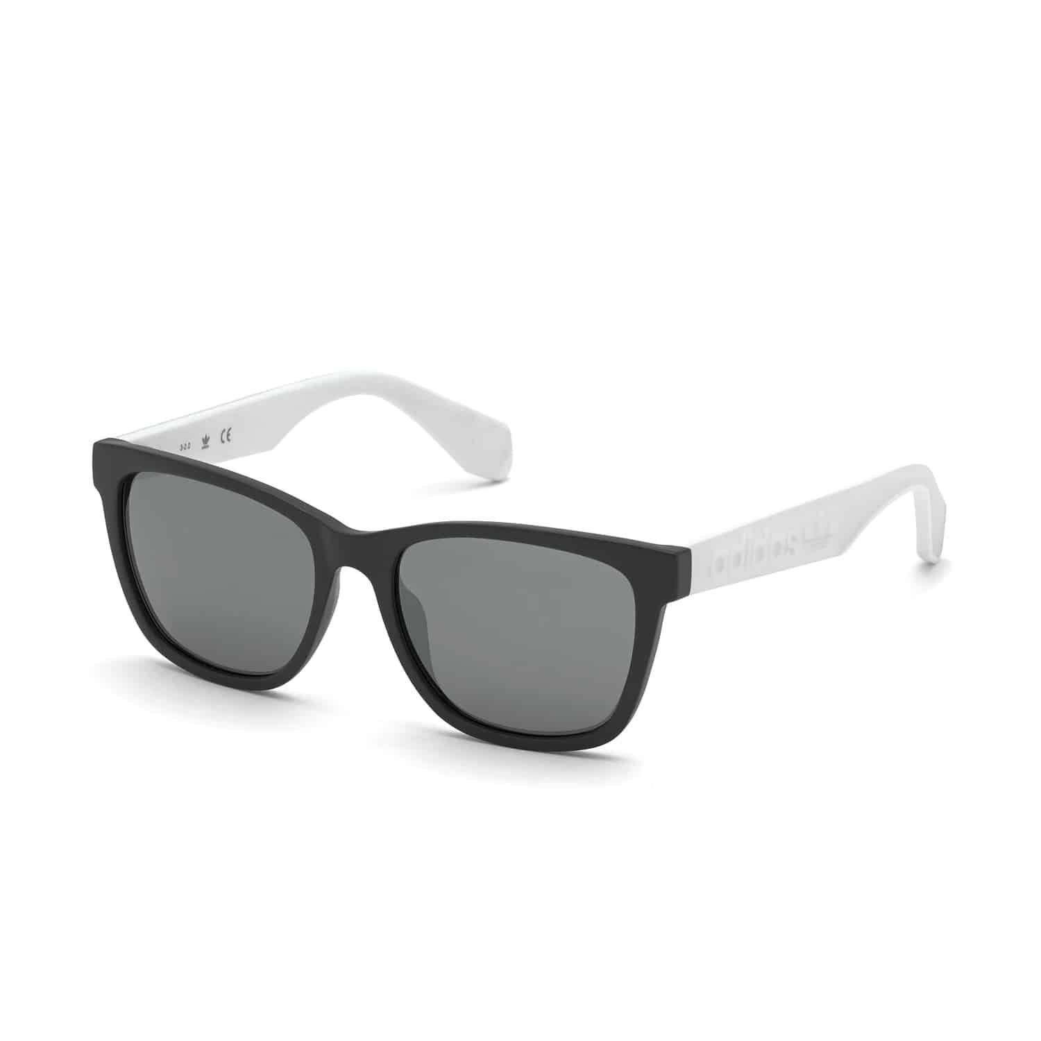 adidas Originals Sunglasses OR0044-02C, Matte Black/Mirror Smoke