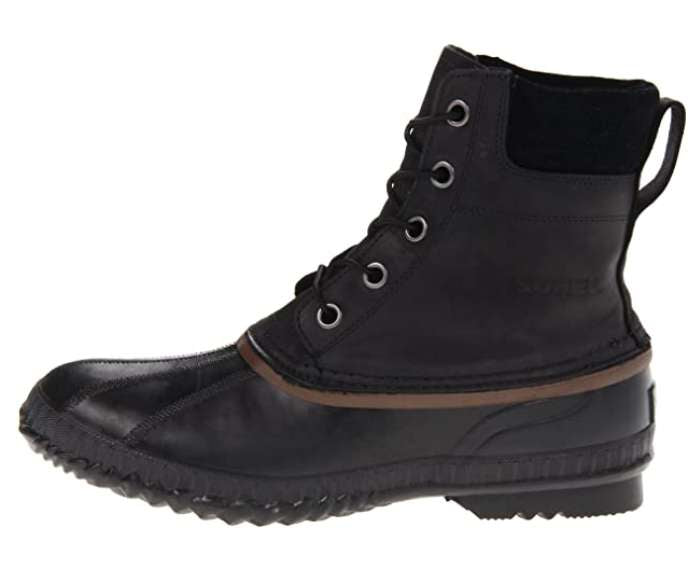 SOREL Men's Cheyanne II Waterproof Insulated Winter Boot (Black/Dark Brown)