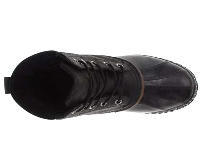 SOREL Men's Cheyanne II Waterproof Insulated Winter Boot (Black/Dark Brown)