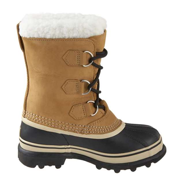 SOREL Youth Caribou Waterproof Winter Boot Buff LY1000-281