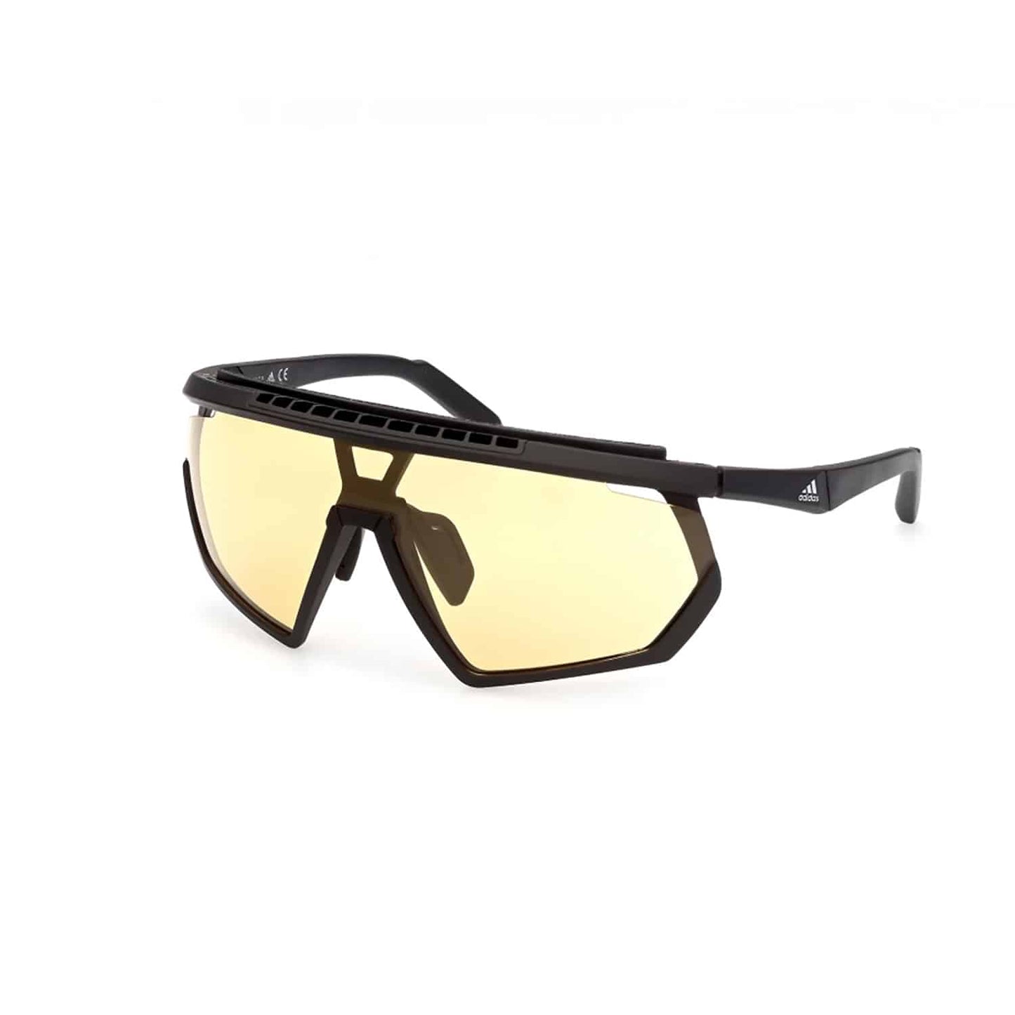 adidas Sunglasses Matte Black / Yellow To Grey Photocromatic