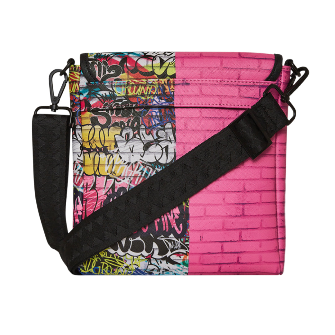 SPRAYGROUND PINK PANTHER PANINTING MESSENGER BAG