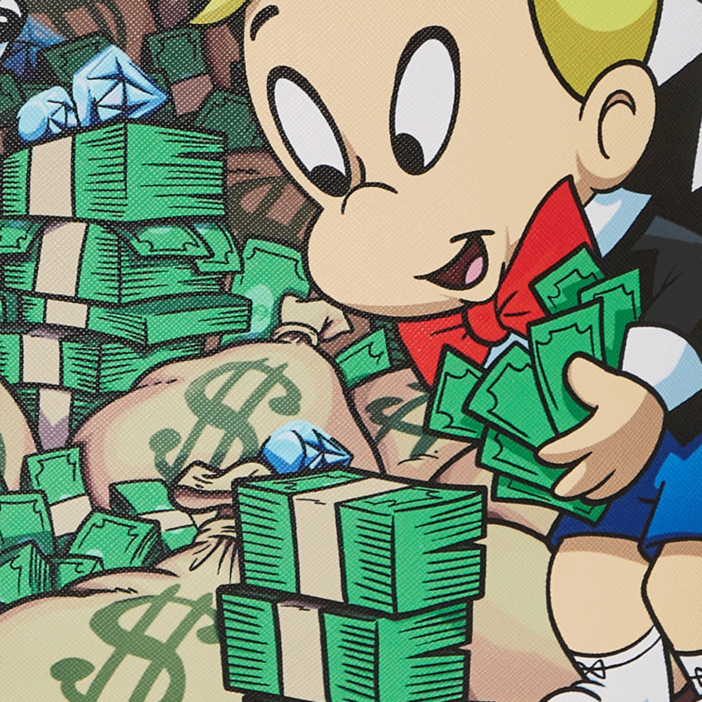 SPRAYGROUND RICHIE RICH AND DOG MONEY REVEAL DLXSV BACKPACK