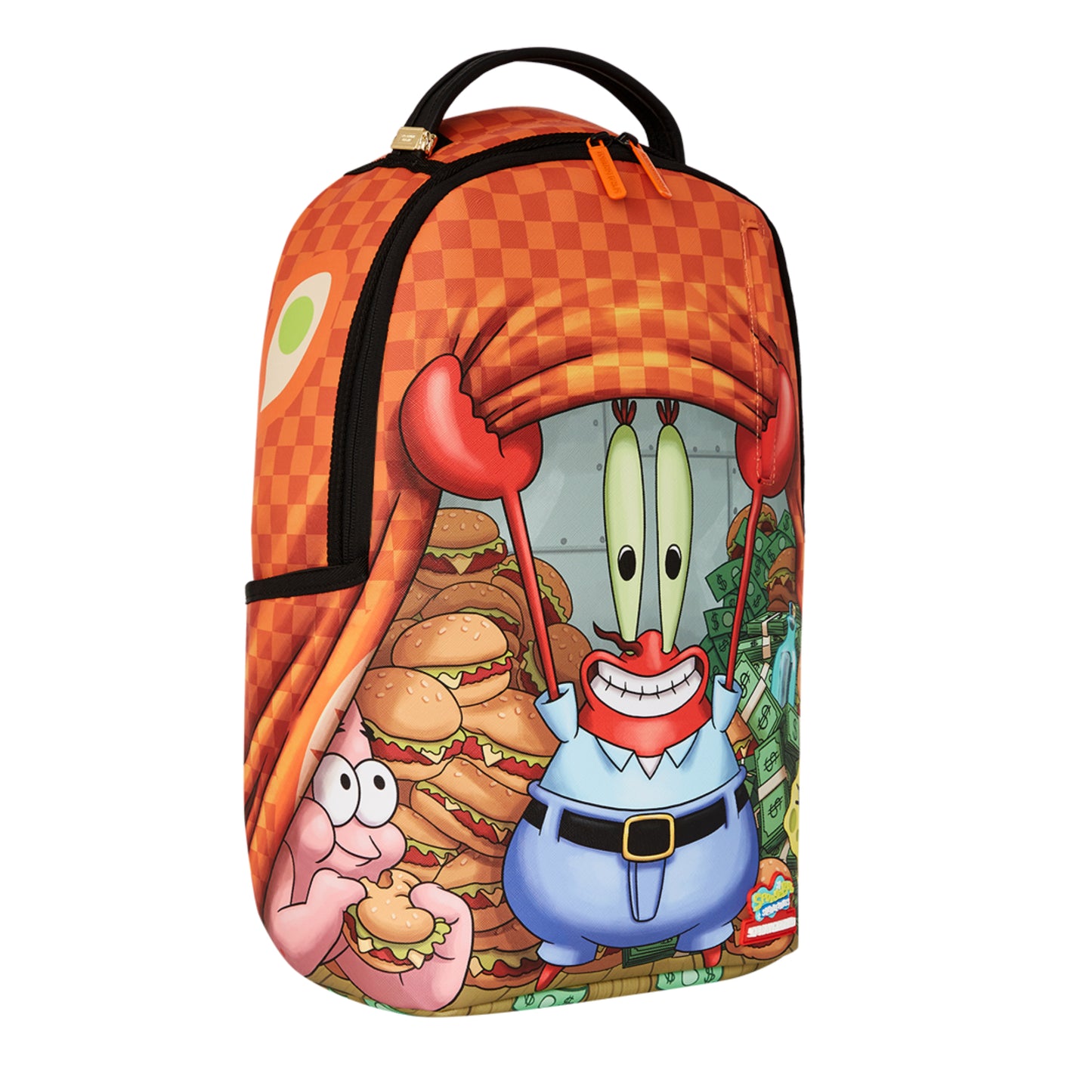 SPRAYGROUND SPONGEBOB MONEY UP FOR KRABS DLXSV BACKPACK