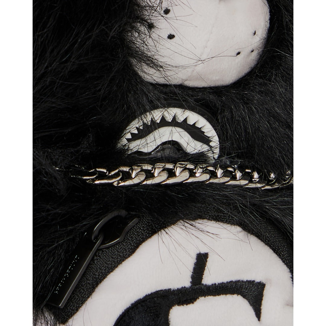 SPRAYGROUND Fur Cray Black Bear Cub Bag