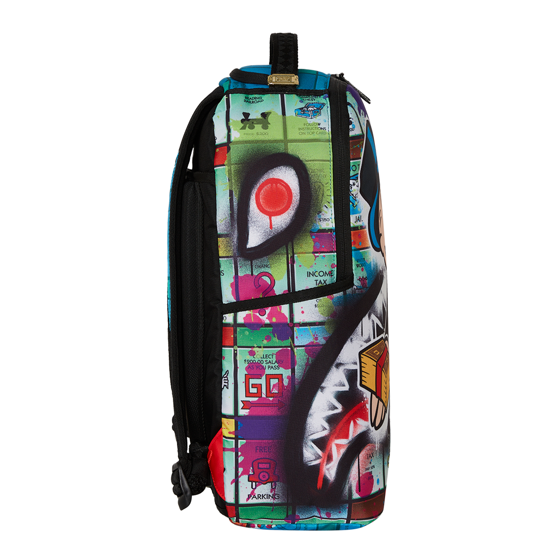 SPRAYGROUND MONOPOLY LORD OF MANOR GRAFFITI DLXR BACKPACK