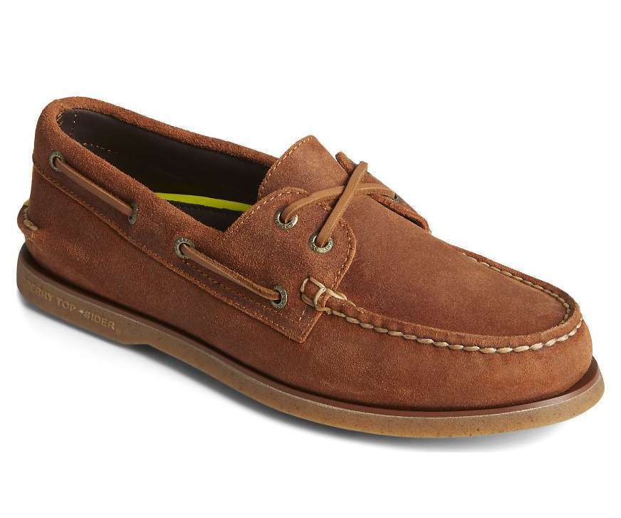 Sperry Men's Gold Cup Authentic Original Suede Boat Shoe STS24021 Tan
