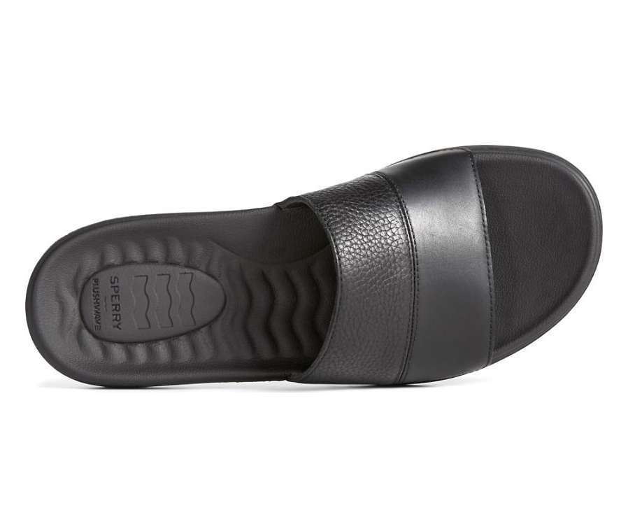 Sperry Men's Dock PLUSHWAVE Slide Sandal STS24138 Black