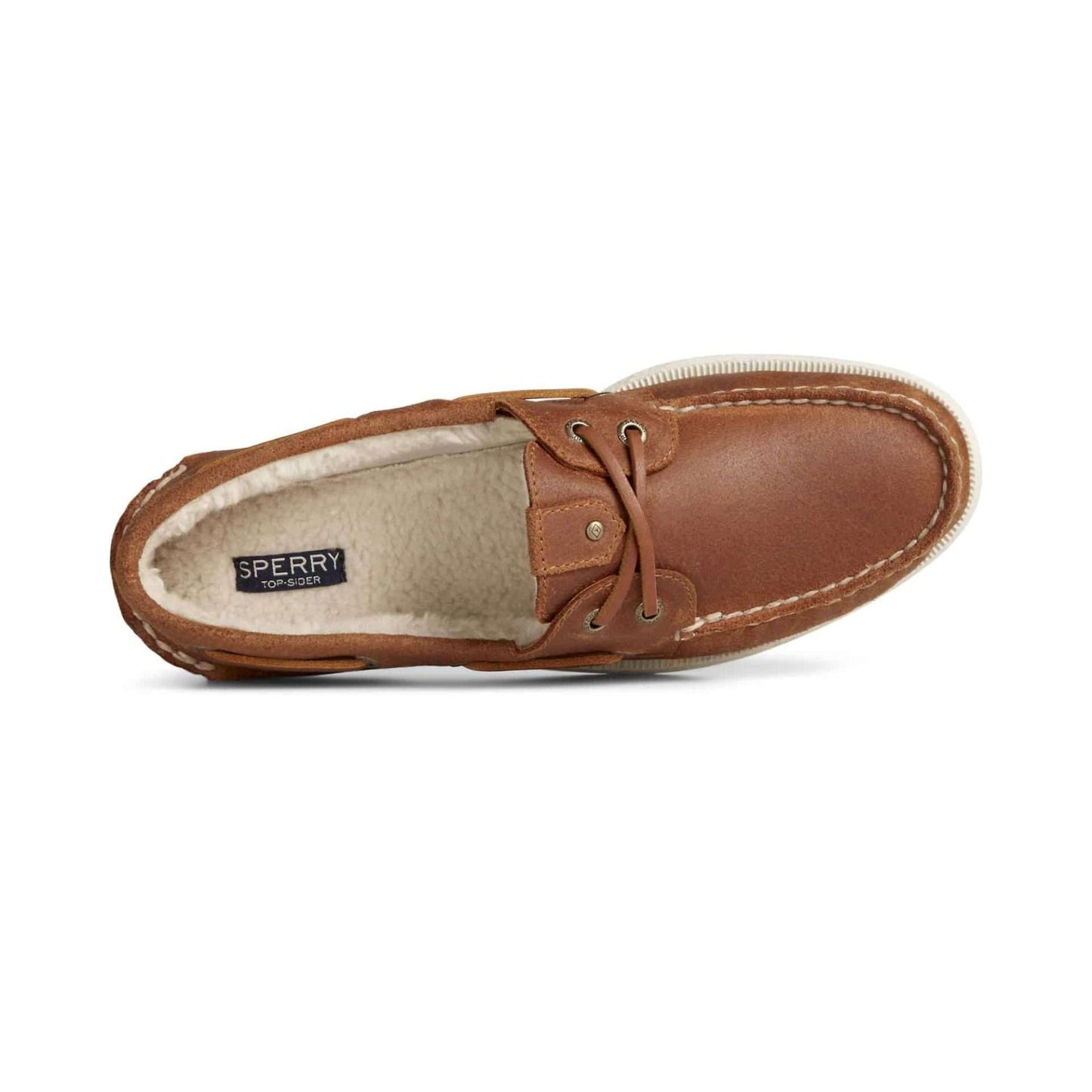 Sperry Men's Authentic Original Shearling Wool Boat Shoes - Tan