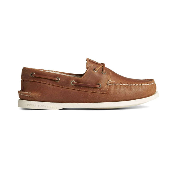Sperry Men's Authentic Original Shearling Wool Boat Shoes - Tan
