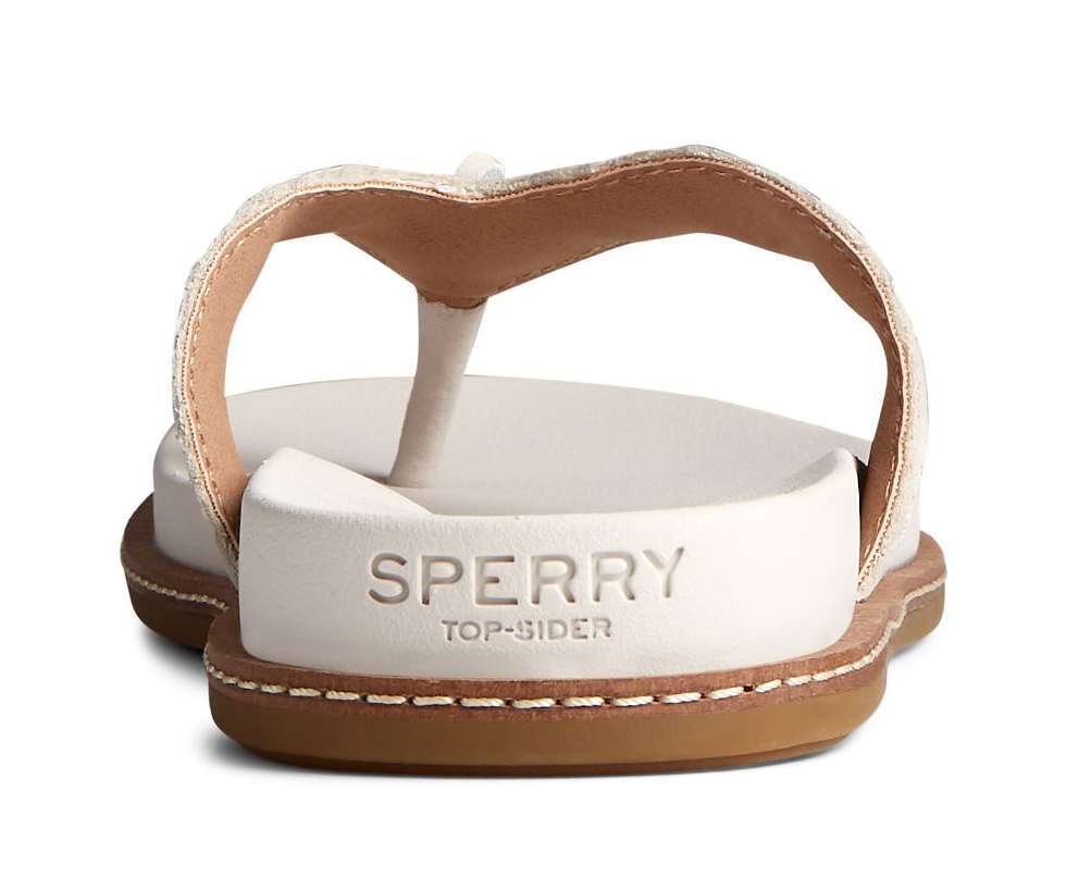 Sperry Women's Waveside PLUSHWAVE Flip Flop Thong STS86522 Ivory