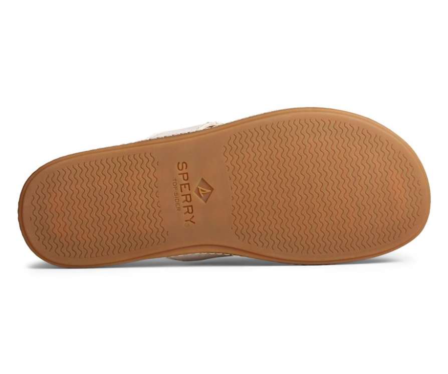 Sperry Women's Waveside PLUSHWAVE Flip Flop Thong STS86522 Ivory