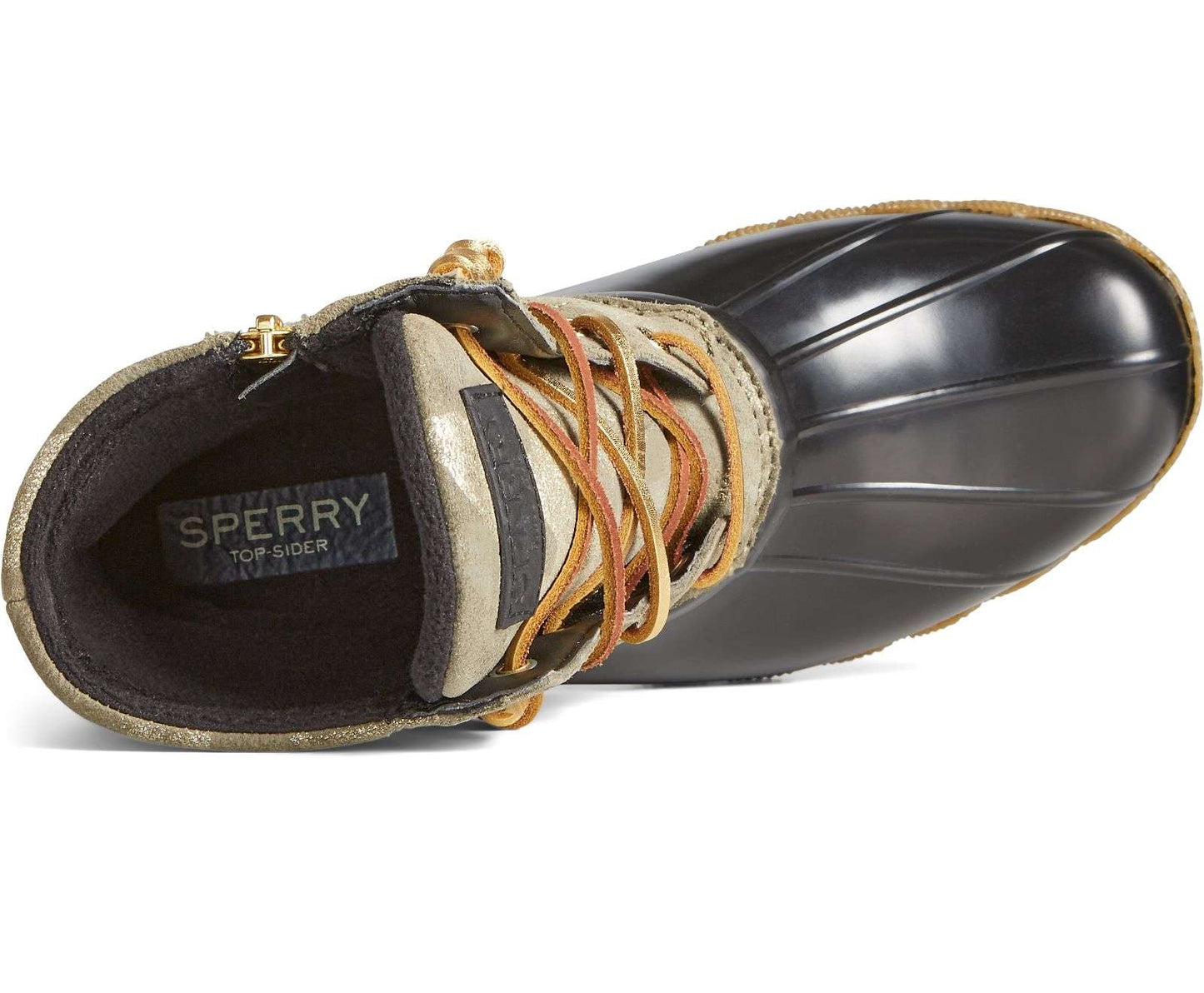 Sperry Women's Saltwater Metallic Camo Duck Boot STS86694 OLIVE