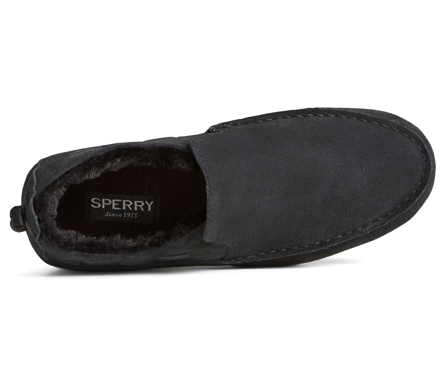 Sperry Women's Moc-Sider Suede Slip On STS86939 Black