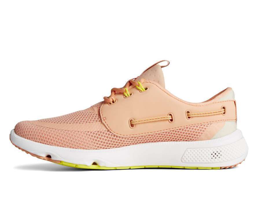 Sperry Women's 7 Seas 3-Eye Water Sport Sneaker STS87106 Peach