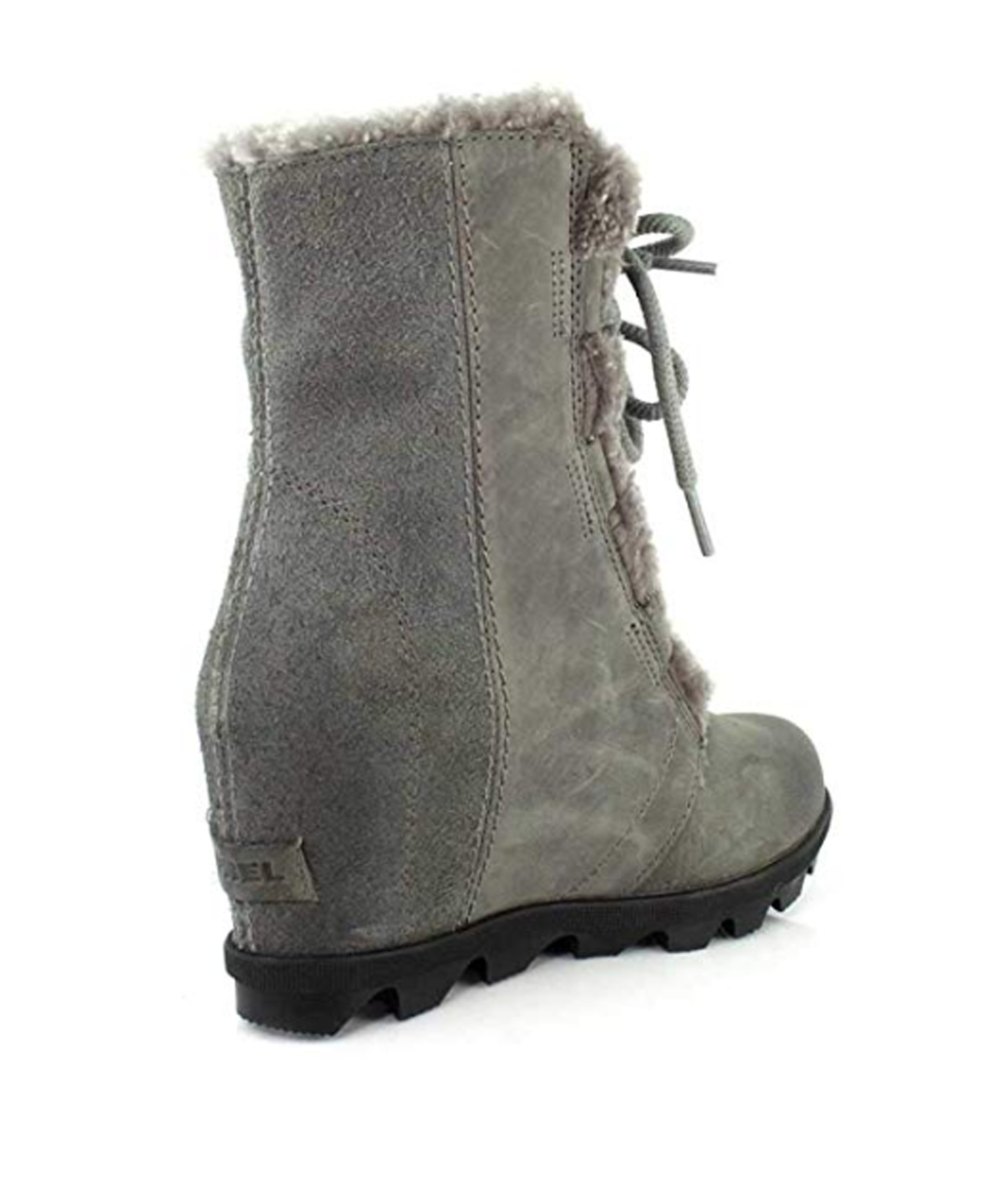 Sorel Women's Joan Wedge Shearling Boots (Quarry)