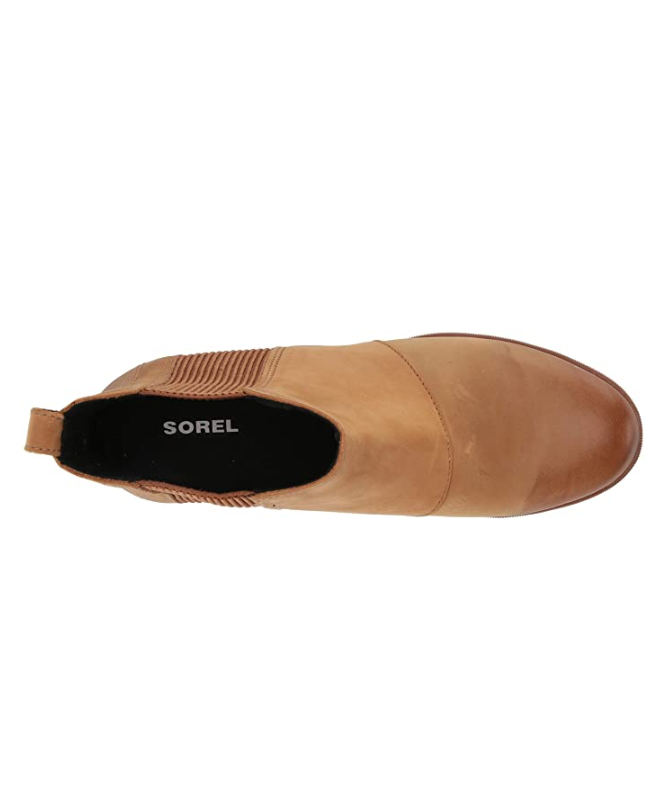 Sorel Women's Joan of Arctic Wedge ll Chelsea Boots (Camel Brown)