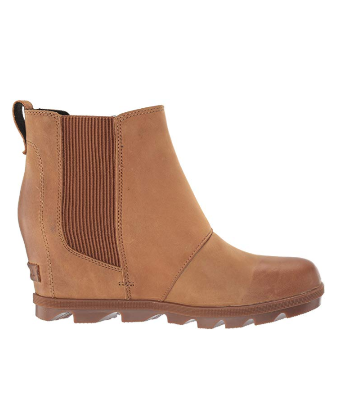 Sorel Women's Joan of Arctic Wedge ll Chelsea Boots (Camel Brown)