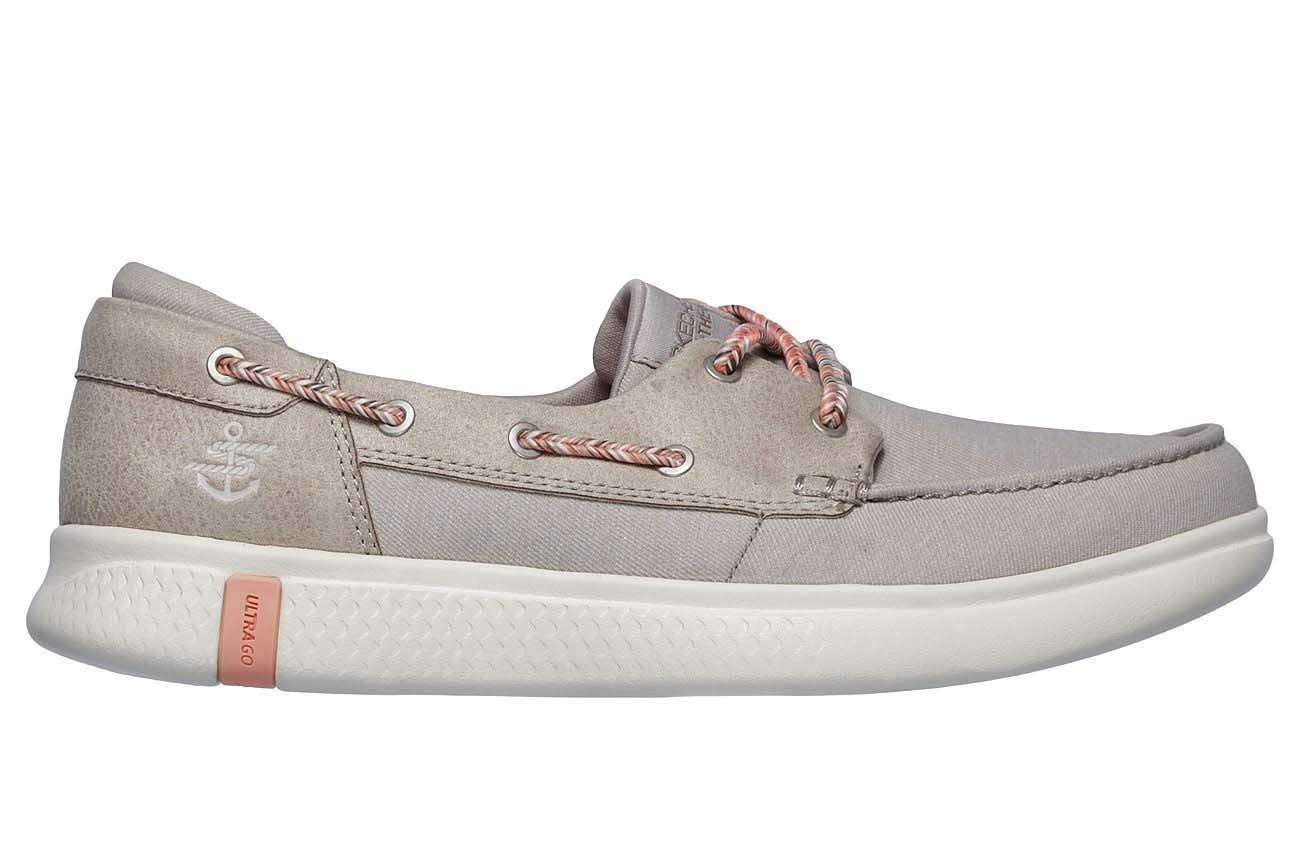 Skechers Women's Glide Ultra-Playa Boat Shoe #16110 Natural