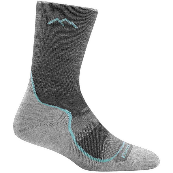 Darn Tough Women's Light Hiker Micro Crew Lightweight Hiking Socks - Slate