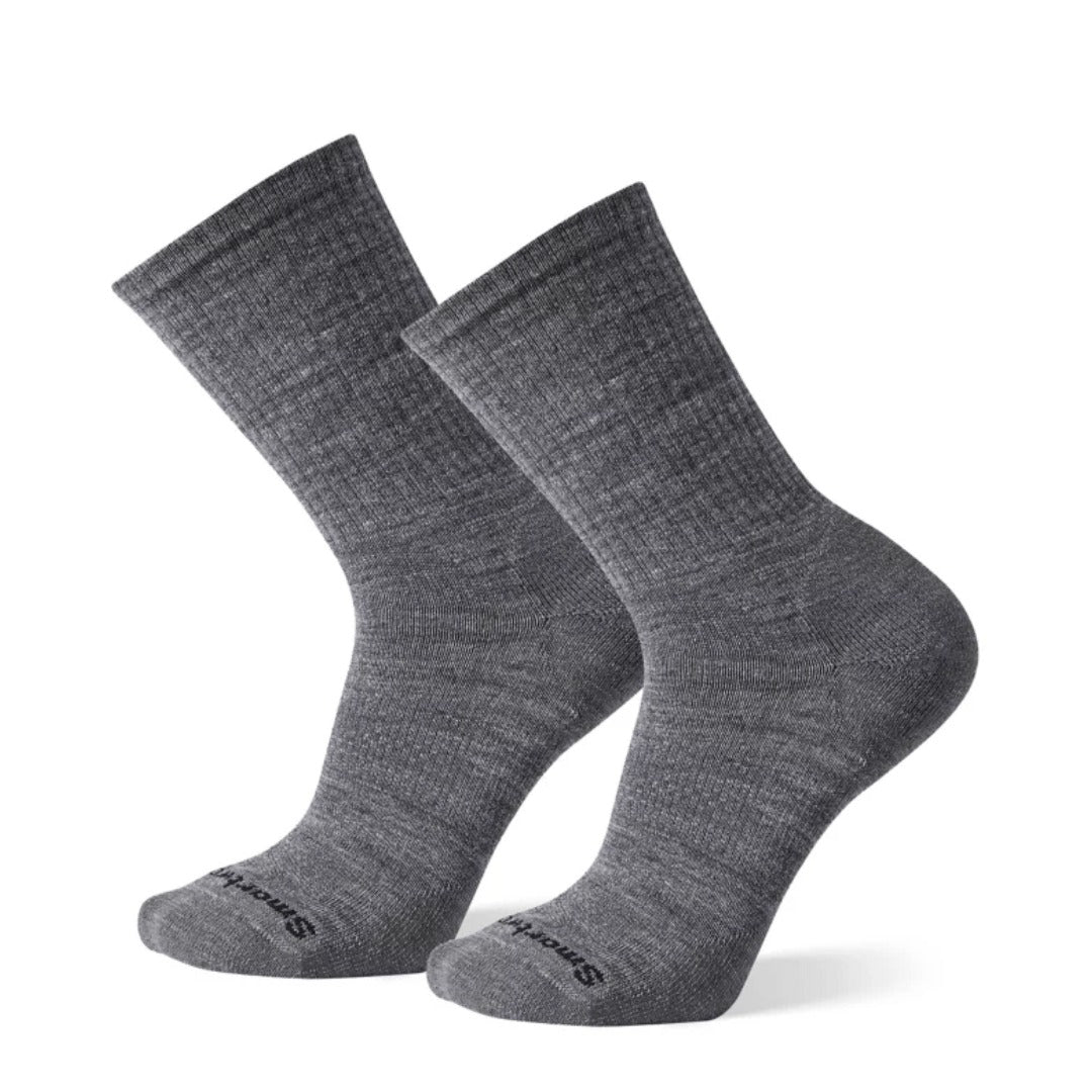 Athletic crew socks 2-pack featuring lightweight merino wool construction, breathable performance comfort, and supportive training-ready styling for active wear