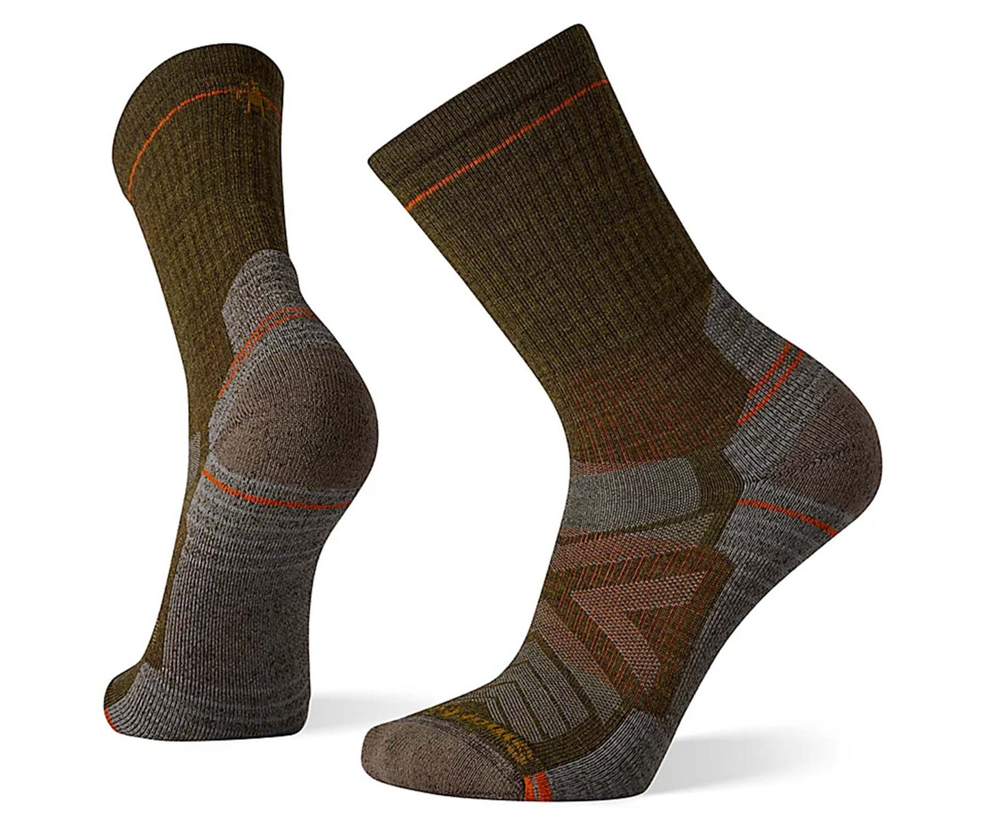 Unisex crew hiking socks featuring light cushioned merino wool construction, breathable trail comfort, and durable outdoor styling for hiking and trekking