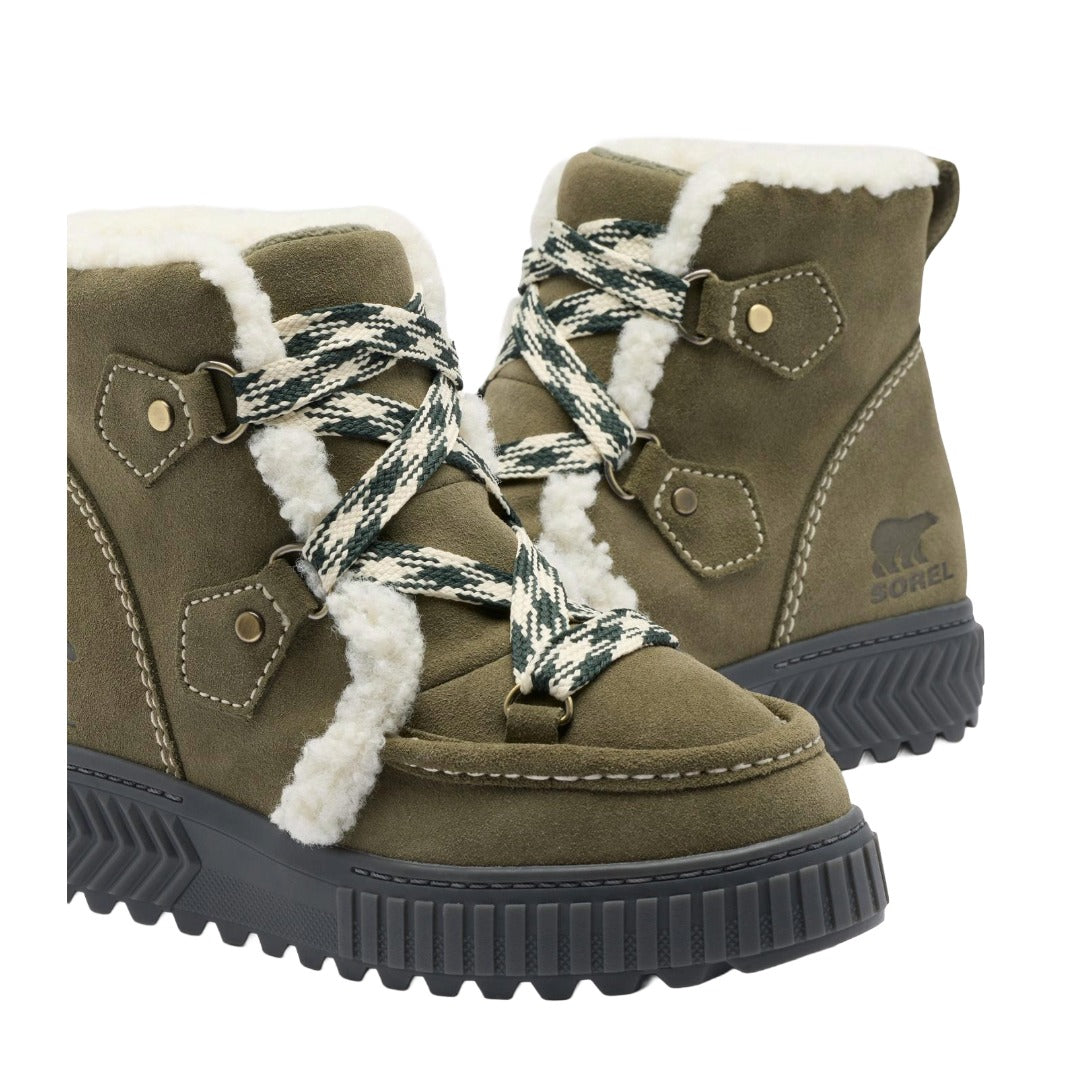 Sorel Women's Ona Ave Alpine Plus WP Boots - Stone Green, Gum 18