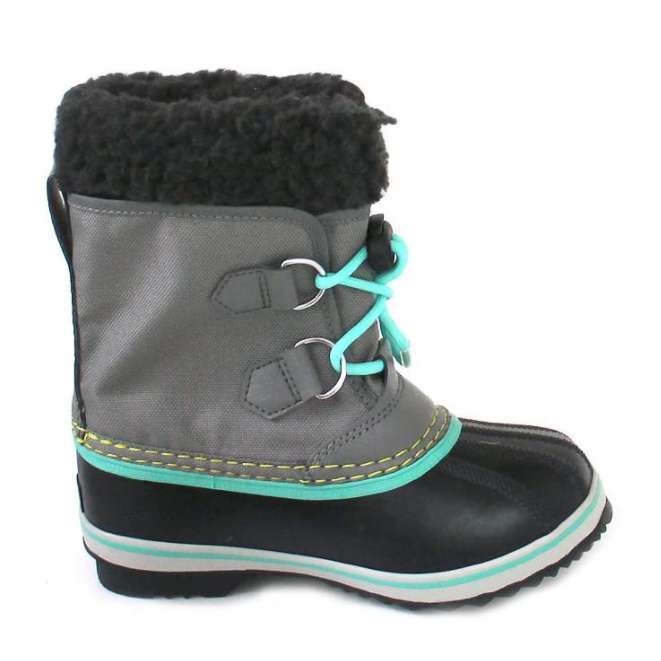 Sorel Little Kids Yoot Pac Nylon Boot (Quarry/Dolphin)