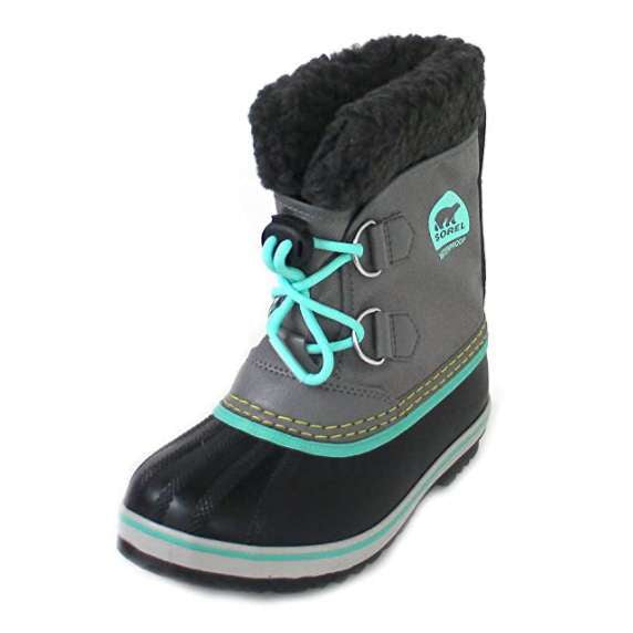 Sorel Little Kids Yoot Pac Nylon Boot (Quarry/Dolphin)