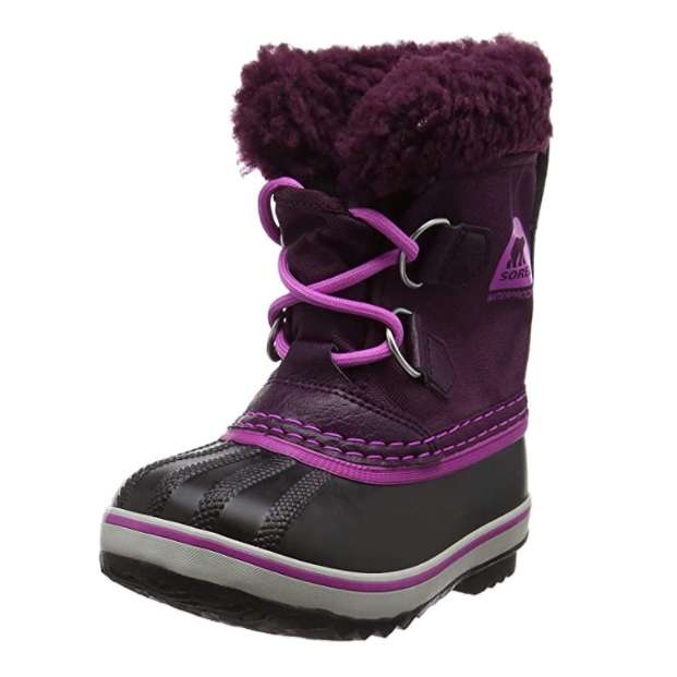 Sorel Little Kids Yoot Pac Nylon Boot (Purple Dahlia/Foxglove)