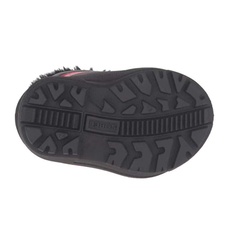 Sorel Toddler Commander-K Snow Boot (Dark Grey/Bright Red)