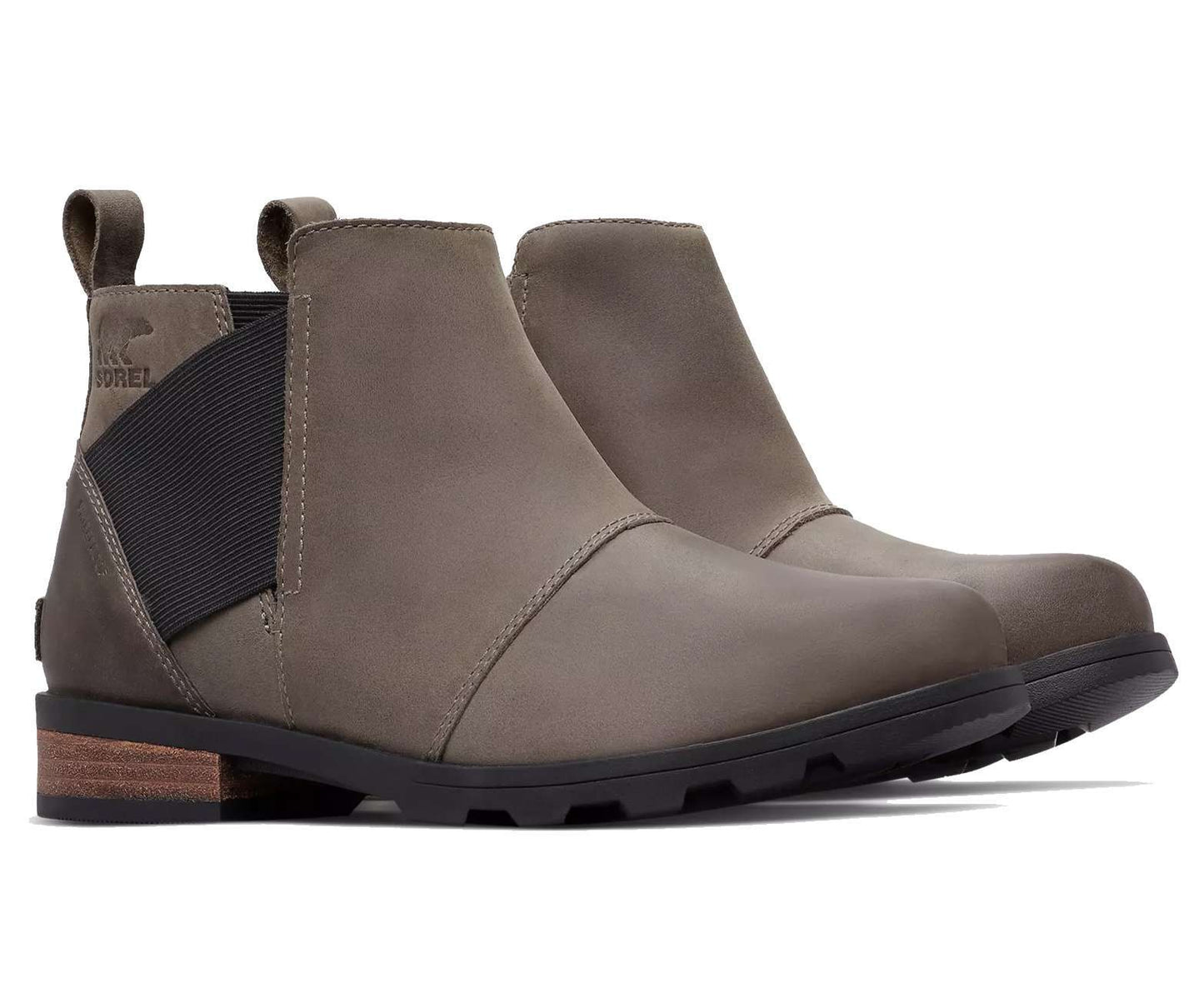 Sorel Women's Emelie Chelsea Boot - Quarry/Black