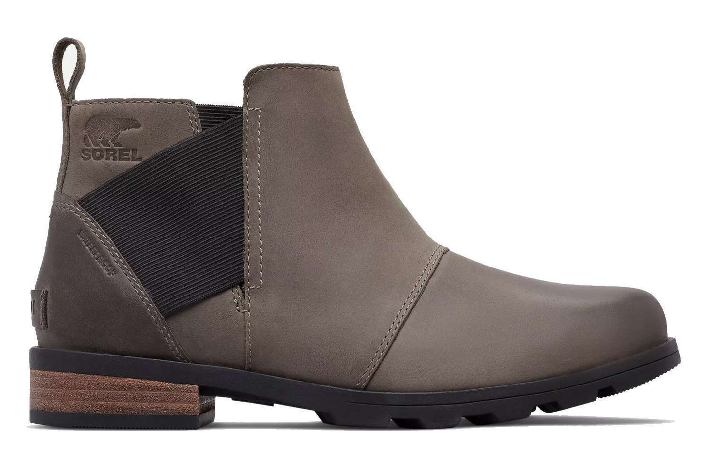 Sorel Women's Emelie Chelsea Boot - Quarry/Black