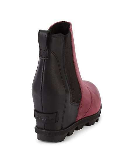 Sorel Women's Joan of Arctic Wedge ll Chelsea Boots (Rich Wine)