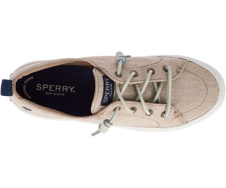 Sperry Women's Crest Vibe Washed Linen Sneaker #STS83179
