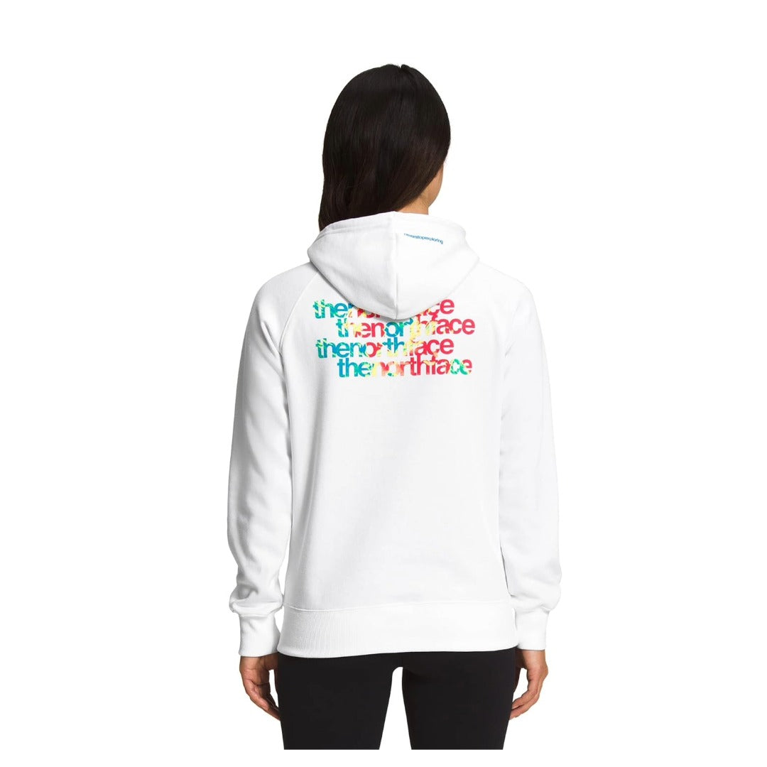 The North Face Women's Graphic Injection Hoodie - TNF White/Acoustic Blue